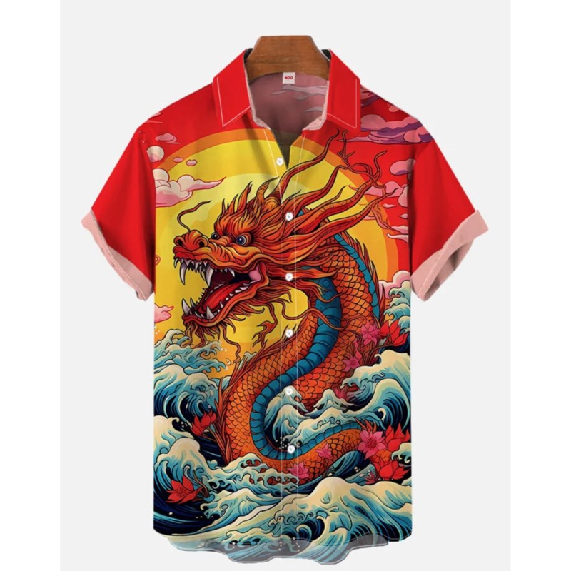 Ethnic Wear Men'S Fashion - Camisa Retro de lino para hombre