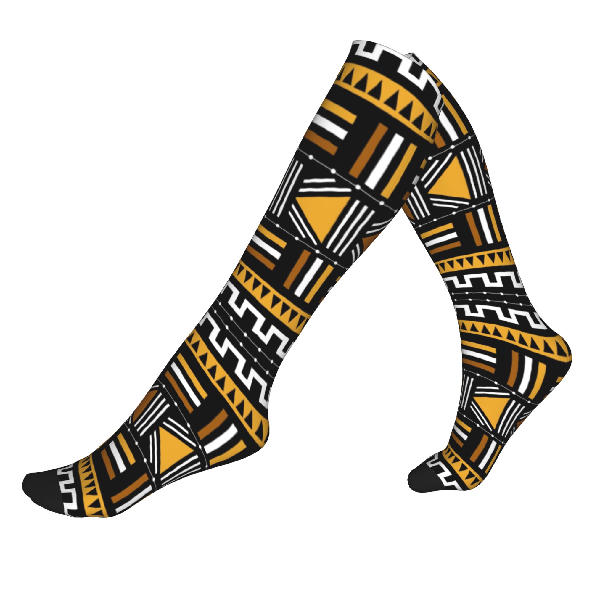 Ethnic Fashion Men - Calcetines Deportivos de Compresión con Diseño