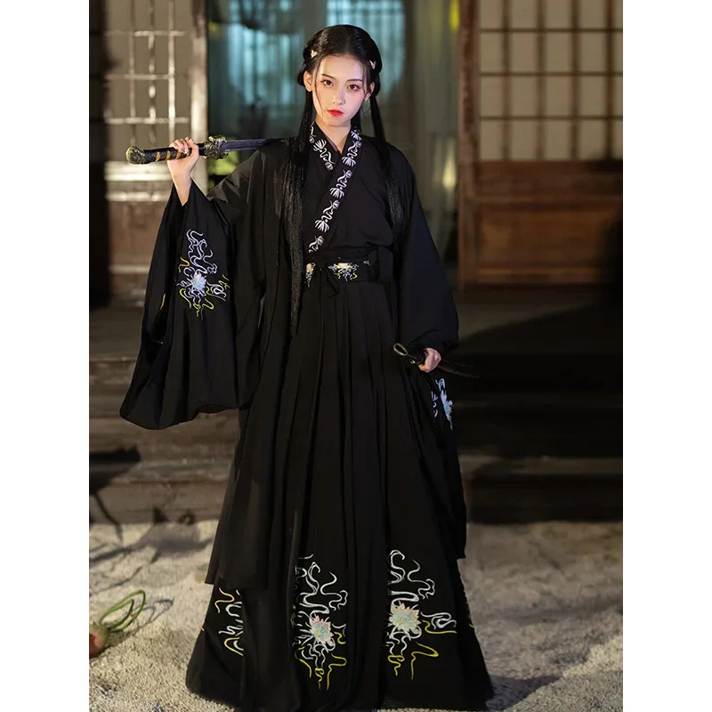 Hanbok Modern Set - Vestido tradicional chino Hanfu moderno para