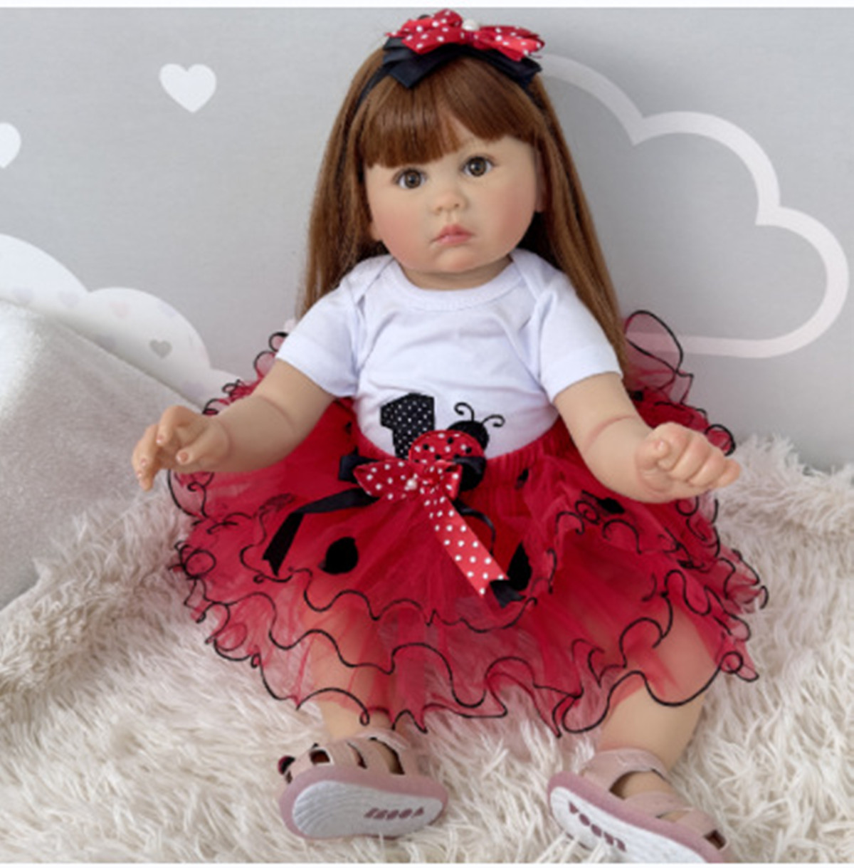 Kids Ethnic Fashion - Muñecas Reborn de silicona de 70cm,