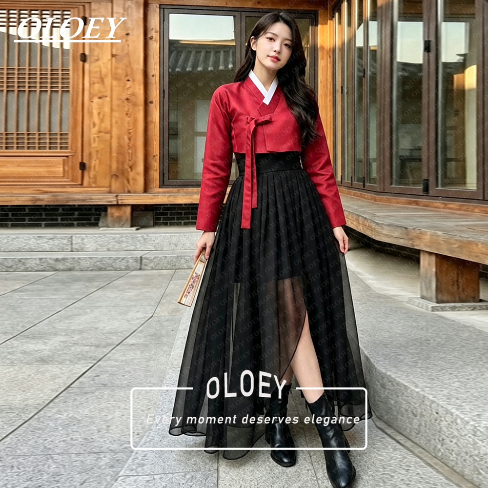 Hanbok Modern Set - OLOEY Conjunto de Hanbok Moderno Corto