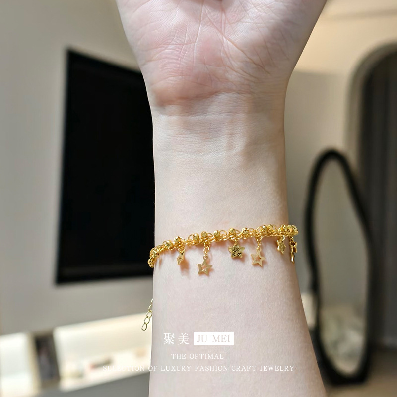 Ethnic Fashion Store - Pulsera de oro de 24 quilates