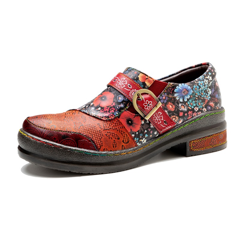Kids Ethnic Fashion - Zapatos planos de piel de oveja