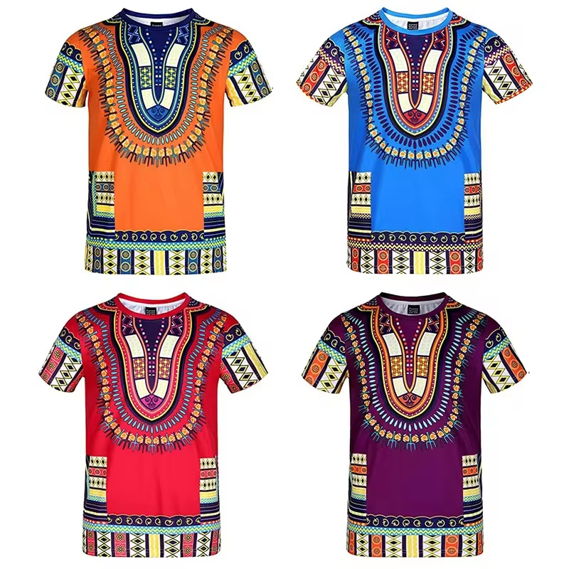 Kids Ethnic Fashion - Camiseta con estampado 3D Harajuku para