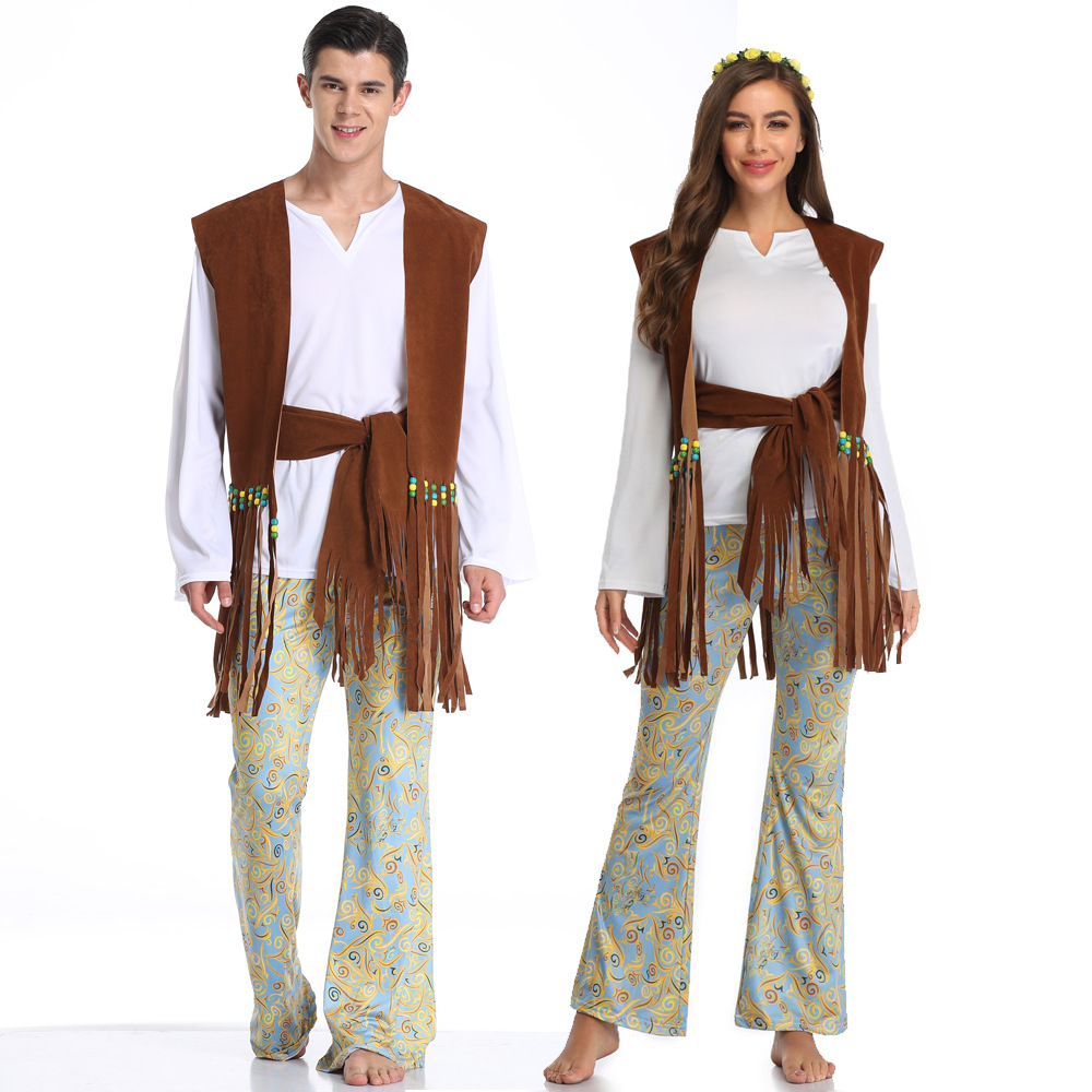Fashion Ethnic Indian Clothing - Disfraz de Halloween para parejas adultas,