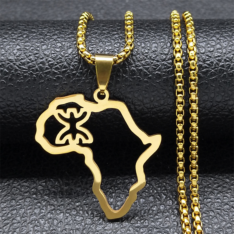 Ethnic Fashion Show - Mapa de África, collares bereber amazigh