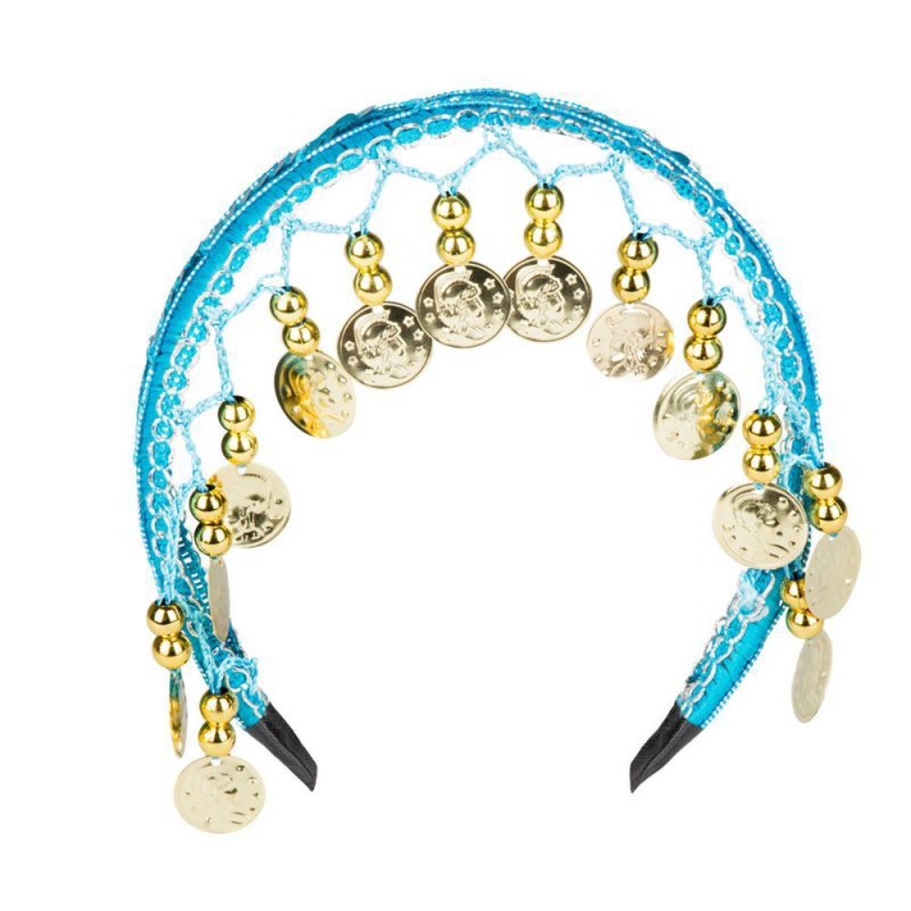 Ethnic Fashion Show - Diadema de Plástico Multicolor con Cadena