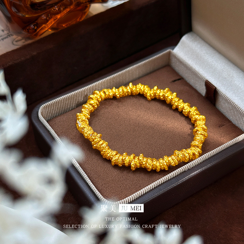 Ethnic Fashion Store - Pulsera de oro real de 24
