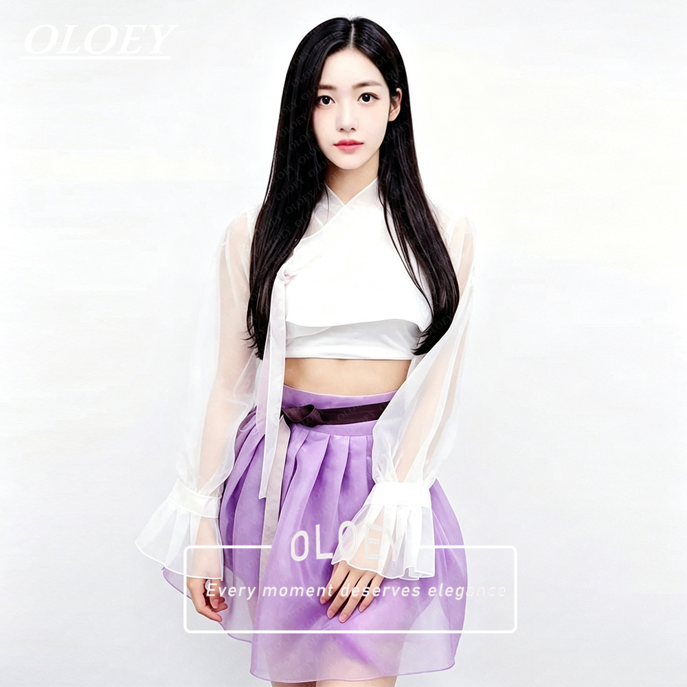 Hanbok Modern Set - OLOEY Conjunto de Hanbok Corto Moderno