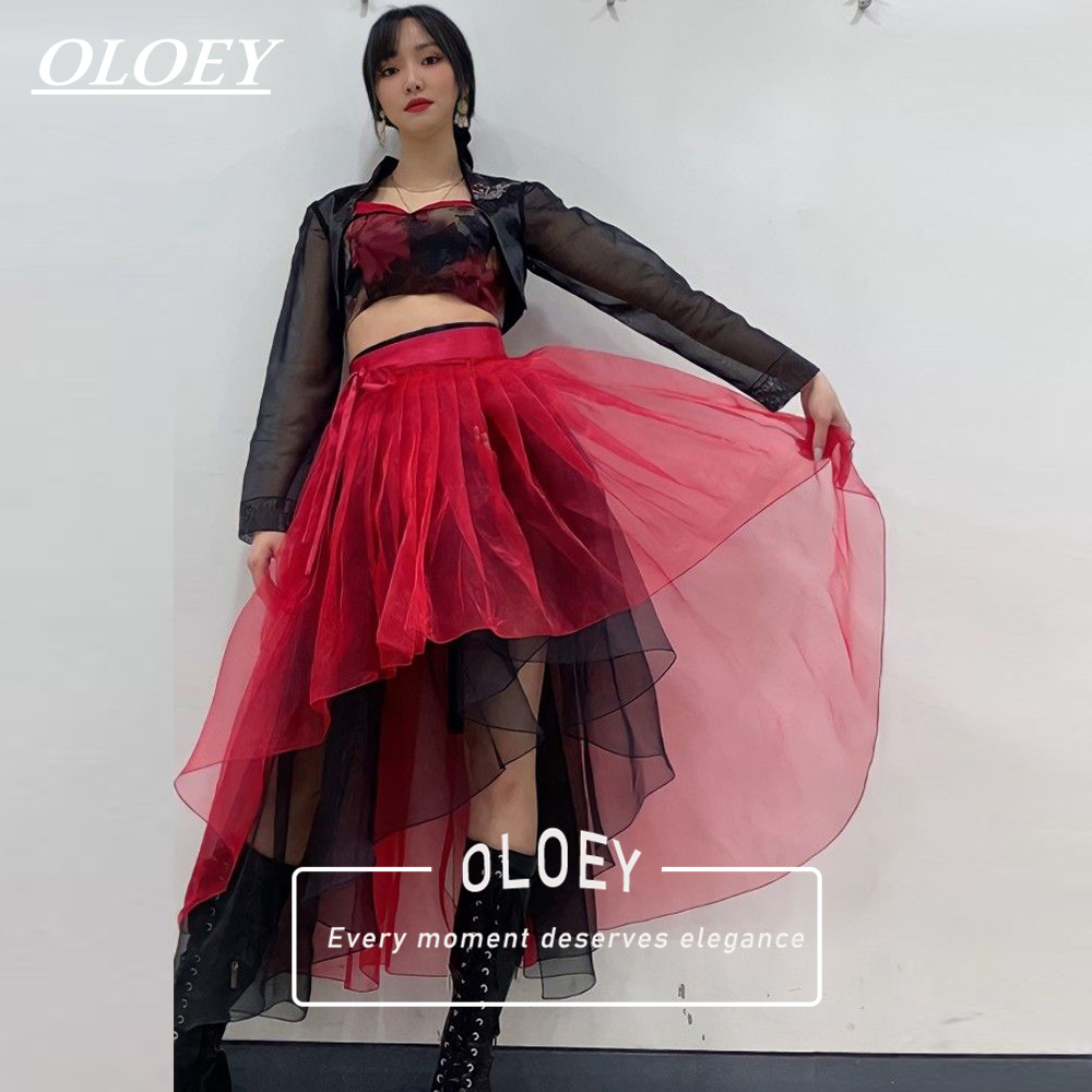 Hanbok Modern Set - Conjunto Hanbok Moderno Rojo y Negro