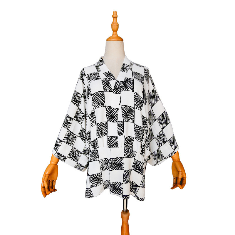 Haori Japanese Jacket - Chaqueta tejida de plumas de verano