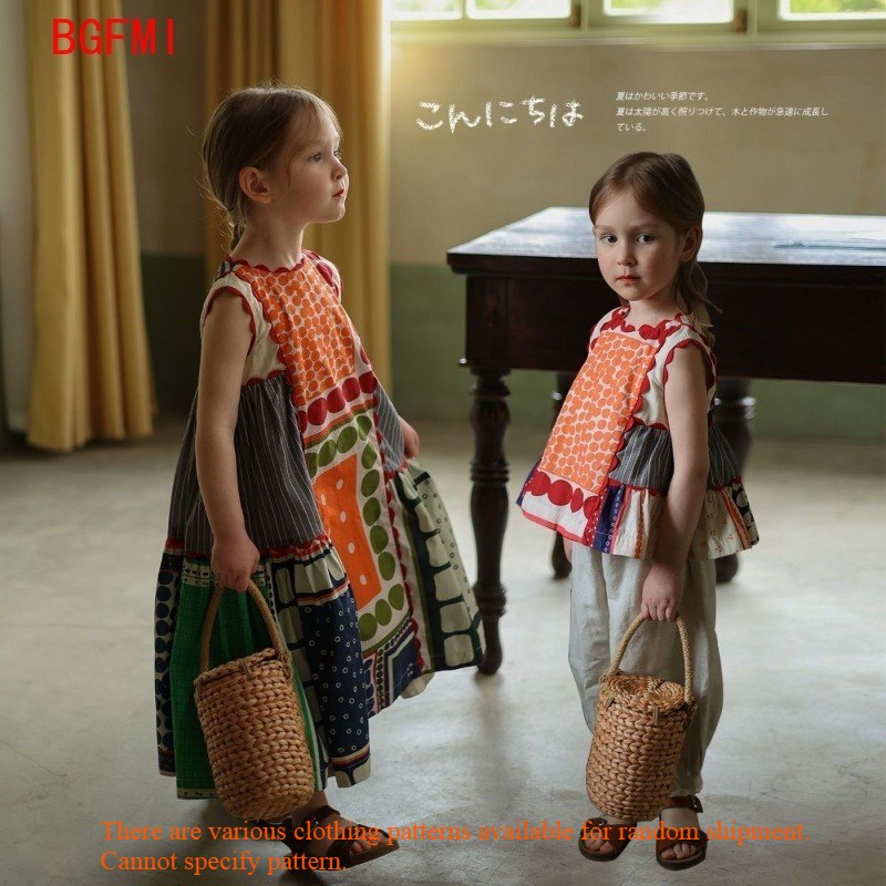 Kids Ethnic Fashion - Vestido Retro para Niñas de 1