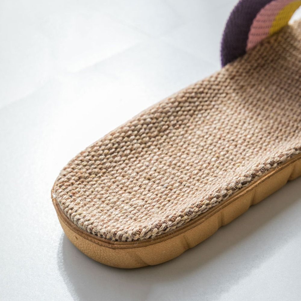 Ethnic Fashion Men - Pantuflas de Lino de Estilo Étnico,