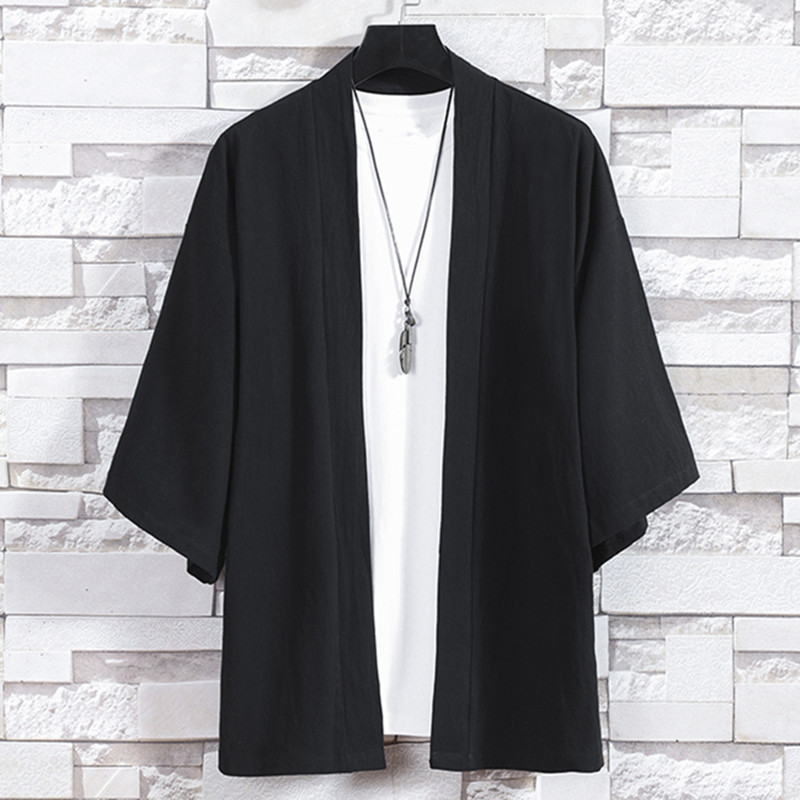 Cárdigan tipo kimono para homb - Haori Japanese Jacket reseña y precio