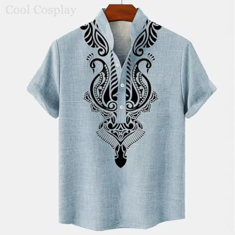 Camiseta Henley Retro para Hom - Ethnic Fashion Men reseña y precio