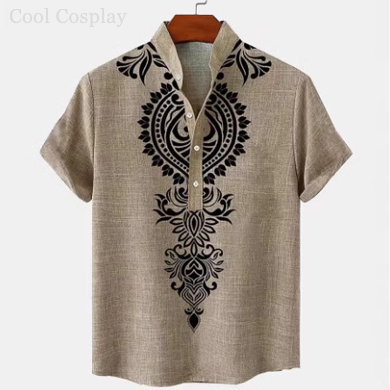 Camiseta Henley Retro para Hom - Ethnic Fashion Men reseña y precio