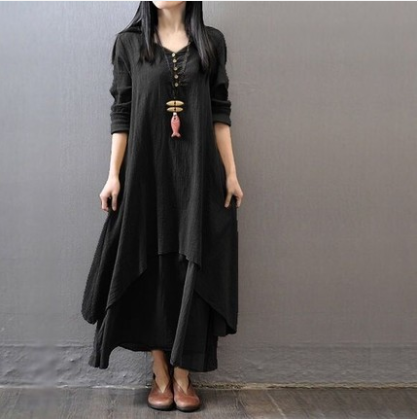Vestido largo de manga larga p - Fashion Ethnic Indian Clothing reseña y precio