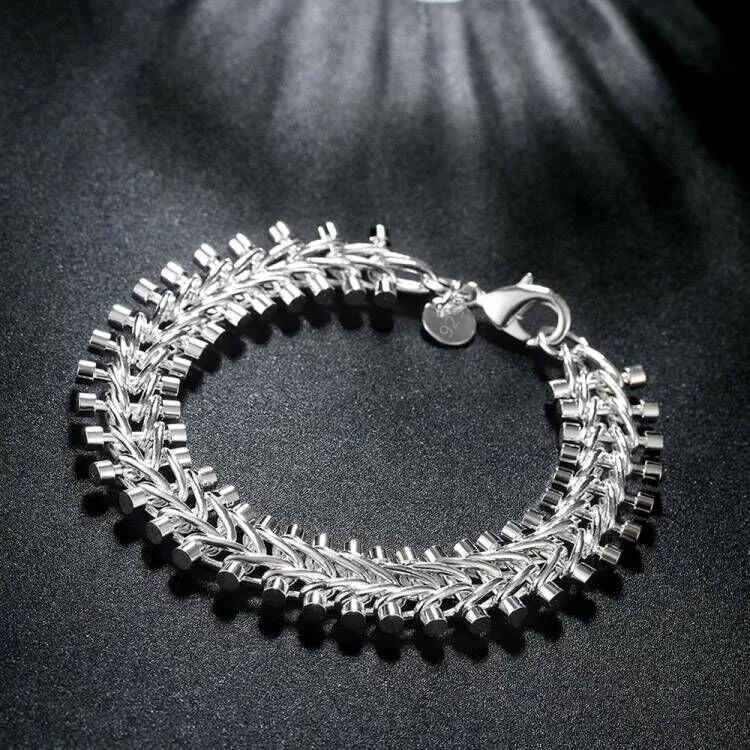 1 unidad de pulseras de plata  - Ethnic Fashion Brands reseña y precio