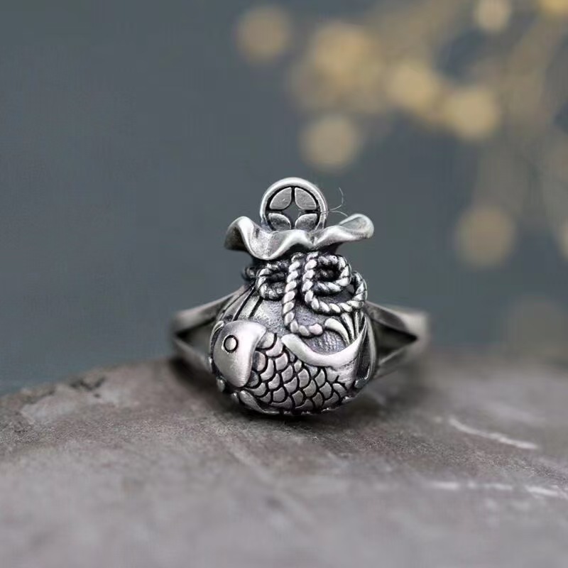 Anillo Koi estilo chino con bo - Ethnic Wear Men'S Fashion reseña y precio
