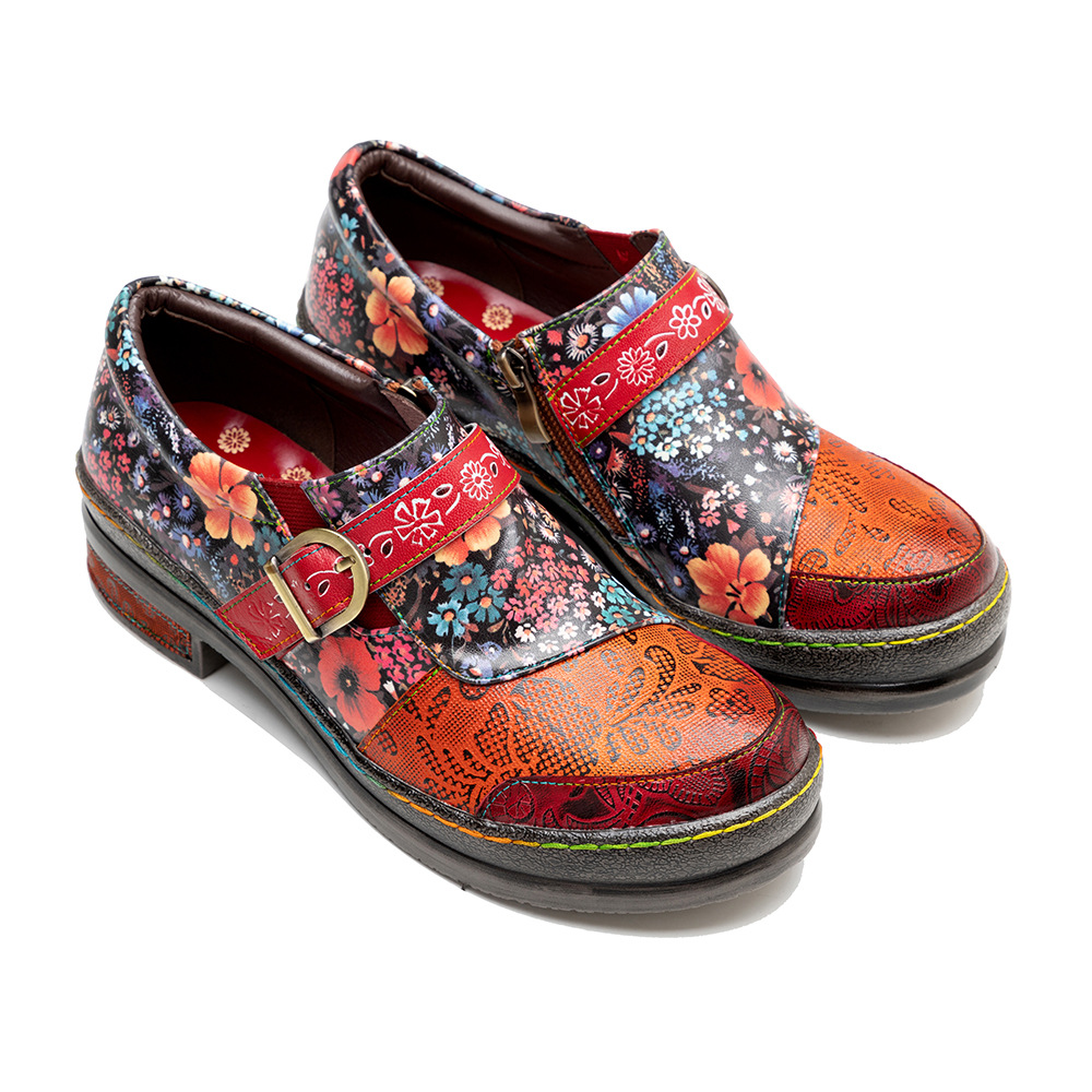 Zapatos planos de piel de ovej - Kids Ethnic Fashion reseña y precio