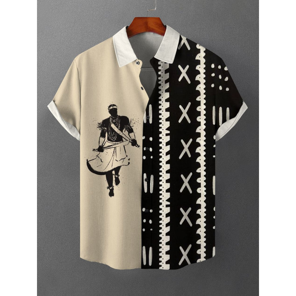 Camisa de Manga Corta Étnica R - Ethnic Fashion Wear reseña y precio