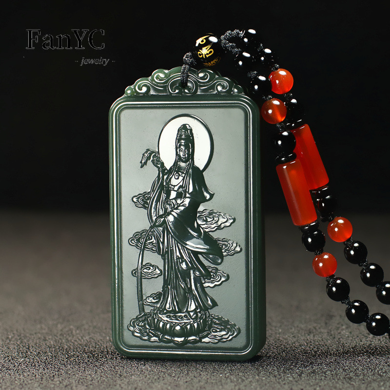 Collar de Jade de Hetian Natur - Ethnic Fashion Men reseña y precio