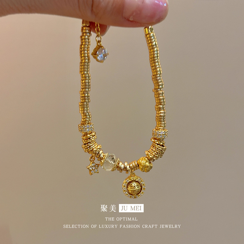 Pulsera de oro real de 24 quil - Ethnic Fashion Store reseña y precio