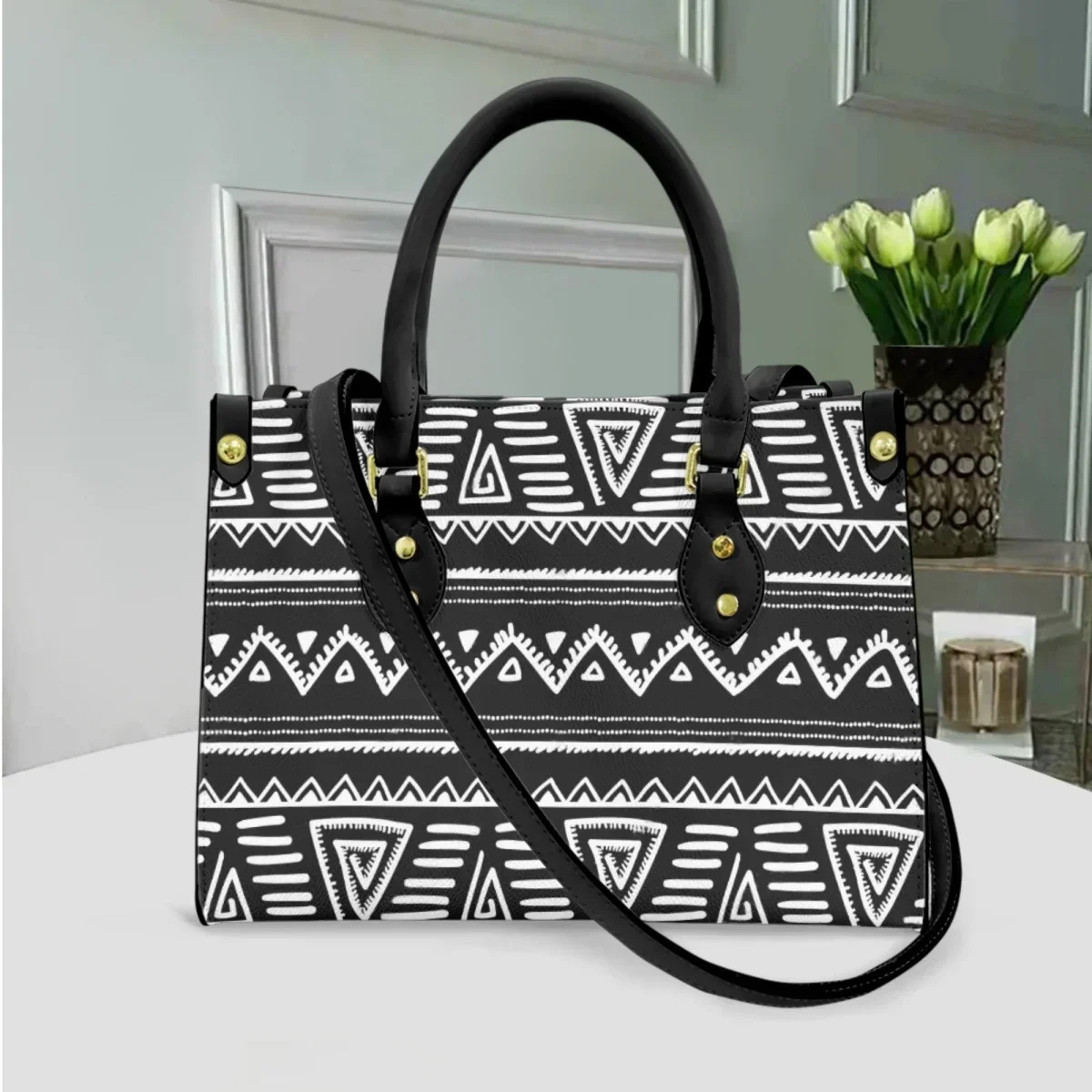 Bolso de Hombro de Cuero PU Ét - Ethnic Chic Fashion reseña y precio