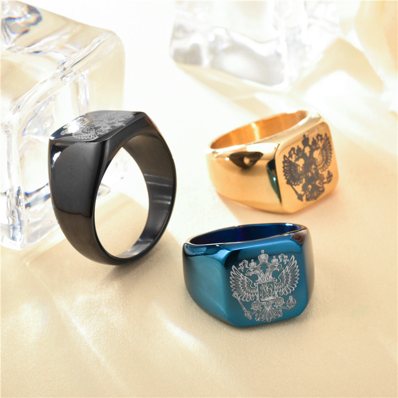 Anillo de dedo grabado ruso co - Ethnic Wear Men'S Fashion reseña y precio