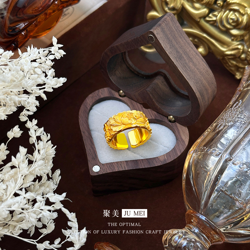 Anillo de oro real de 24 quila - Ethnic Fashion Store reseña y precio