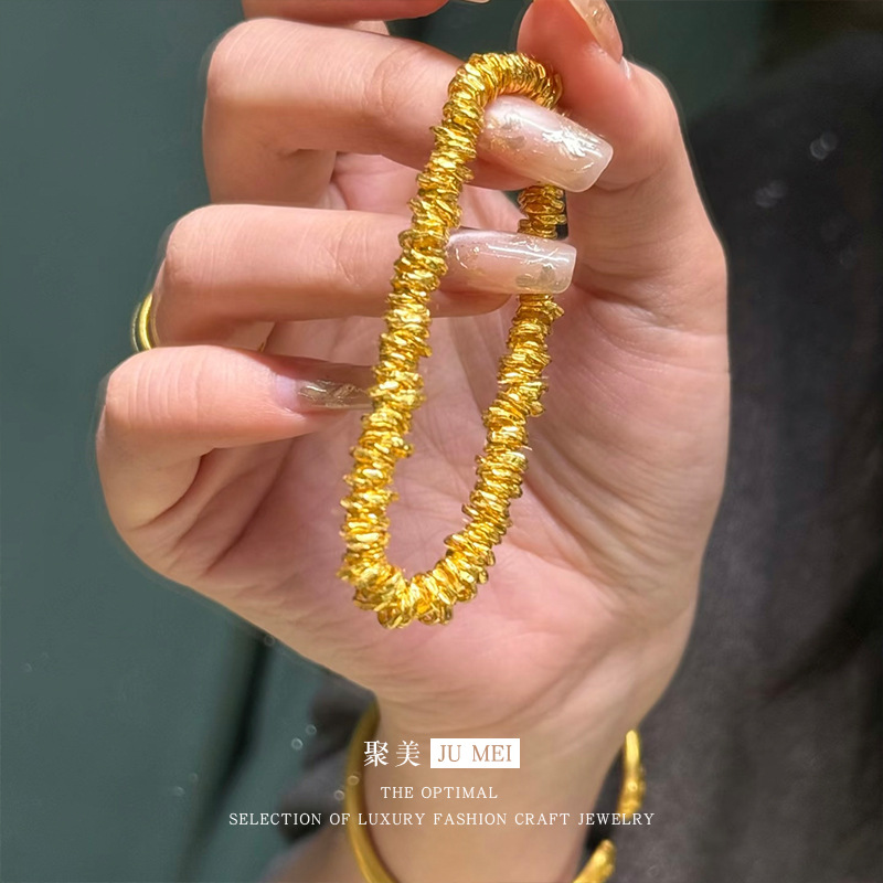 Pulsera de oro real de 24 quil - Ethnic Fashion Store reseña y precio