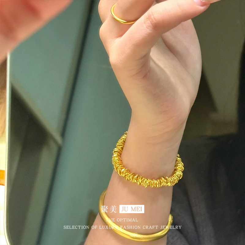 Pulsera de oro real de 24 quil - Ethnic Fashion Store reseña y precio