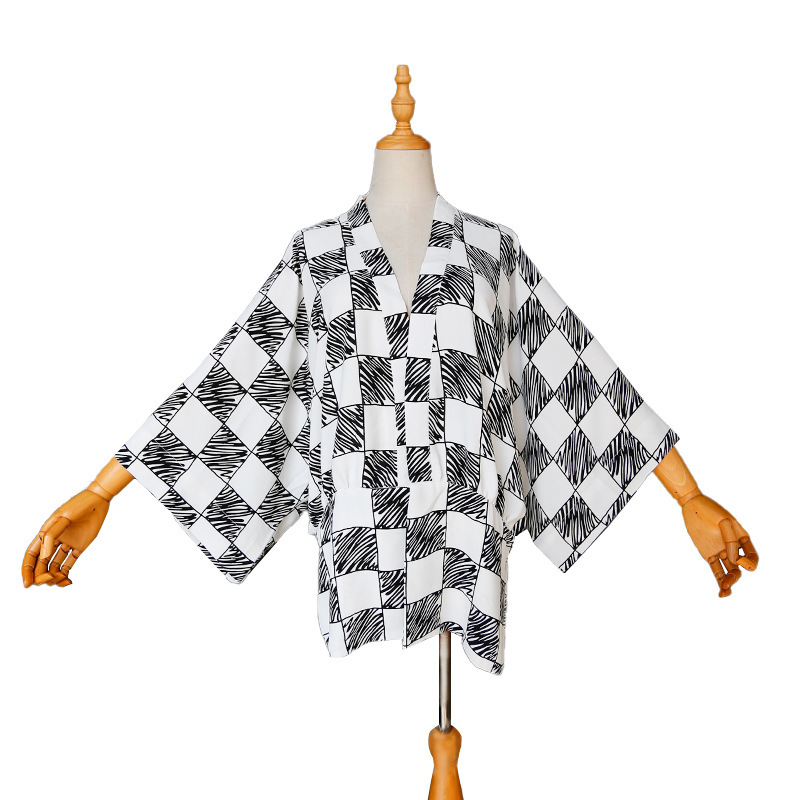 Chaqueta tejida de plumas de v - Haori Japanese Jacket reseña y precio