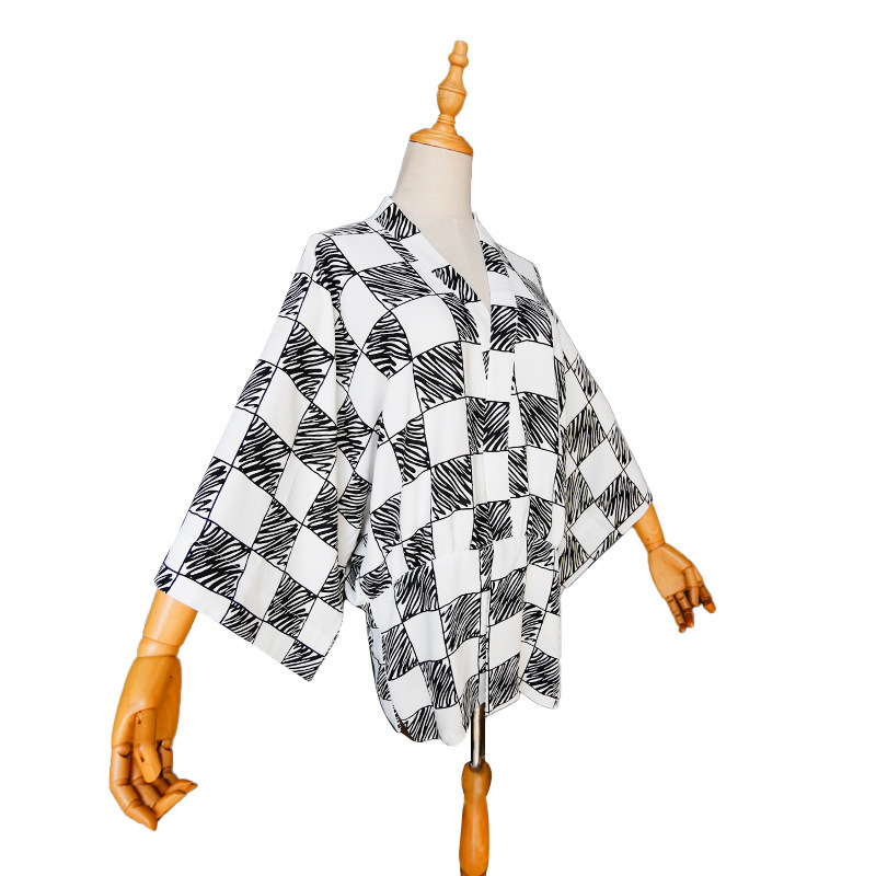 Chaqueta tejida de plumas de v - Haori Japanese Jacket reseña y precio